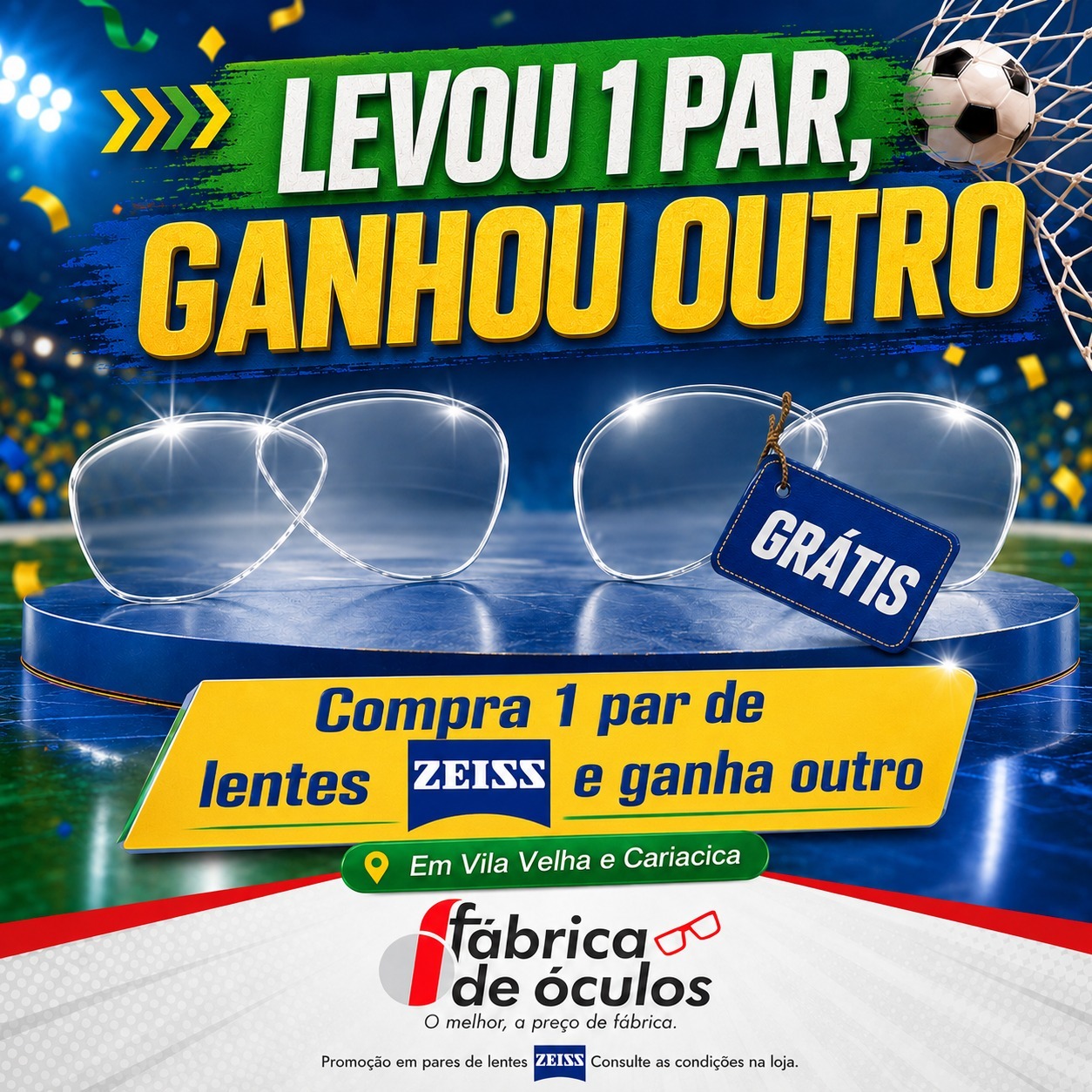 Compra 1 par de lentes ZEISS e ganha outro